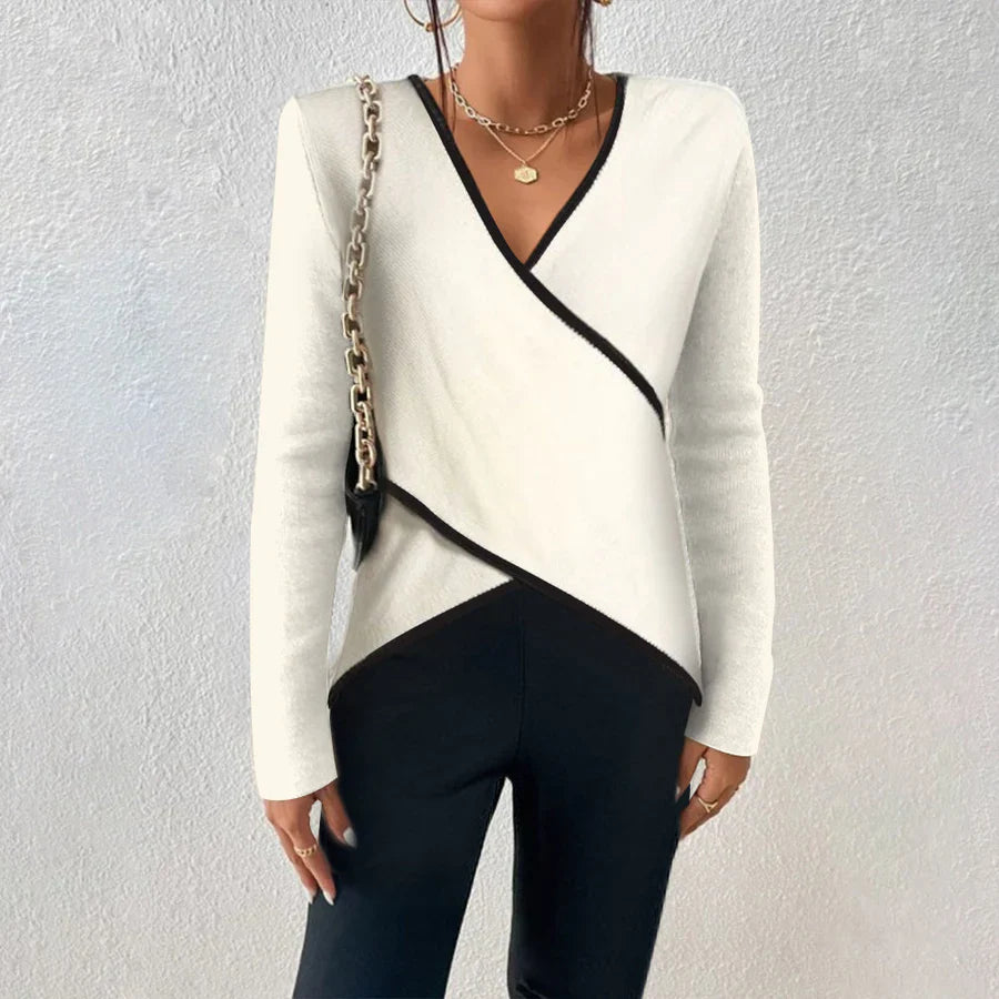Ivey - Luxuriöser Pullover mit V-Ausschnitt für Damen