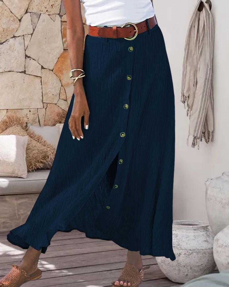 Damen Maxirock mit A-Linie für Sommer – Alina