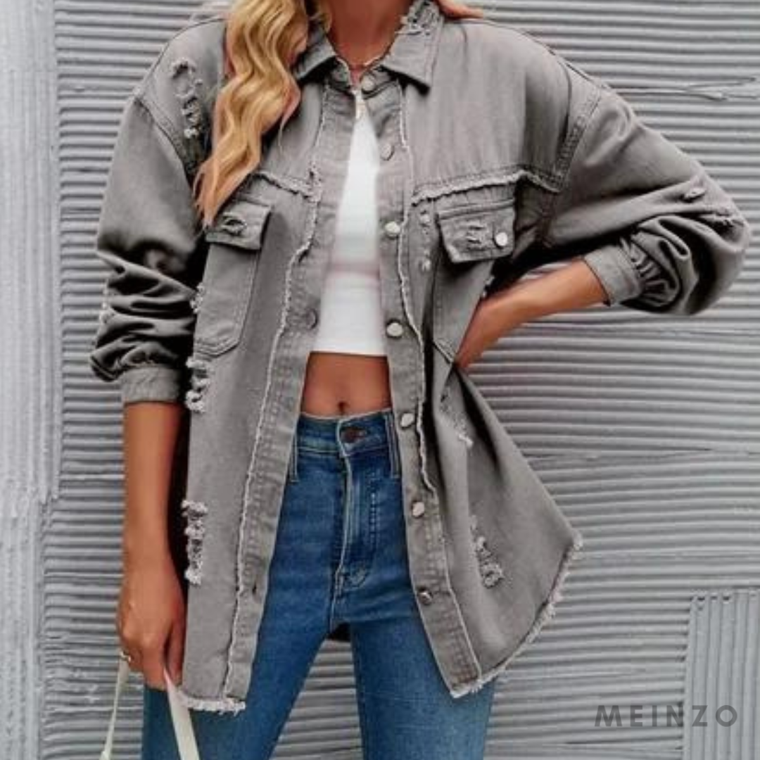 Sofie Jacke | Lässige Eleganz Langarm-Denimjacke für Damen
