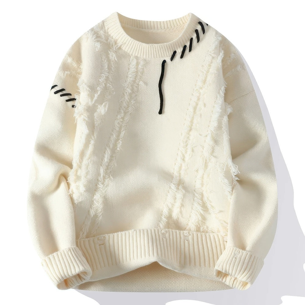 Mylo - Herren-Rollkragenpullover Patchwork