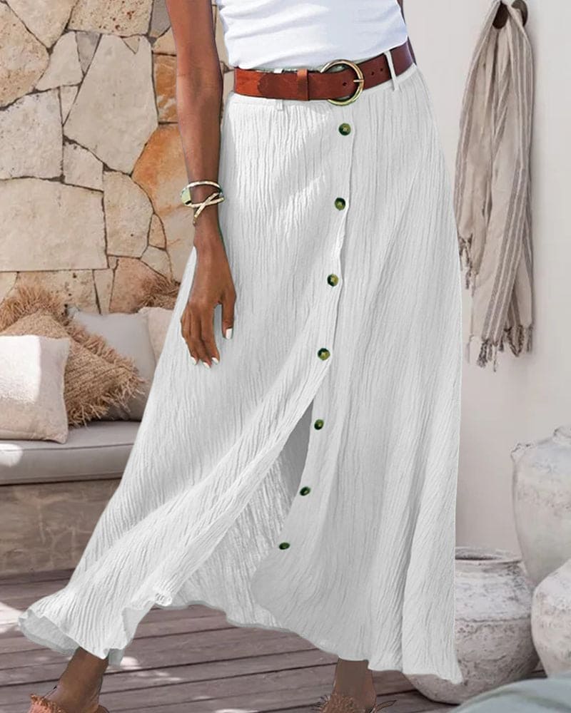Damen Maxirock mit A-Linie für Sommer – Alina