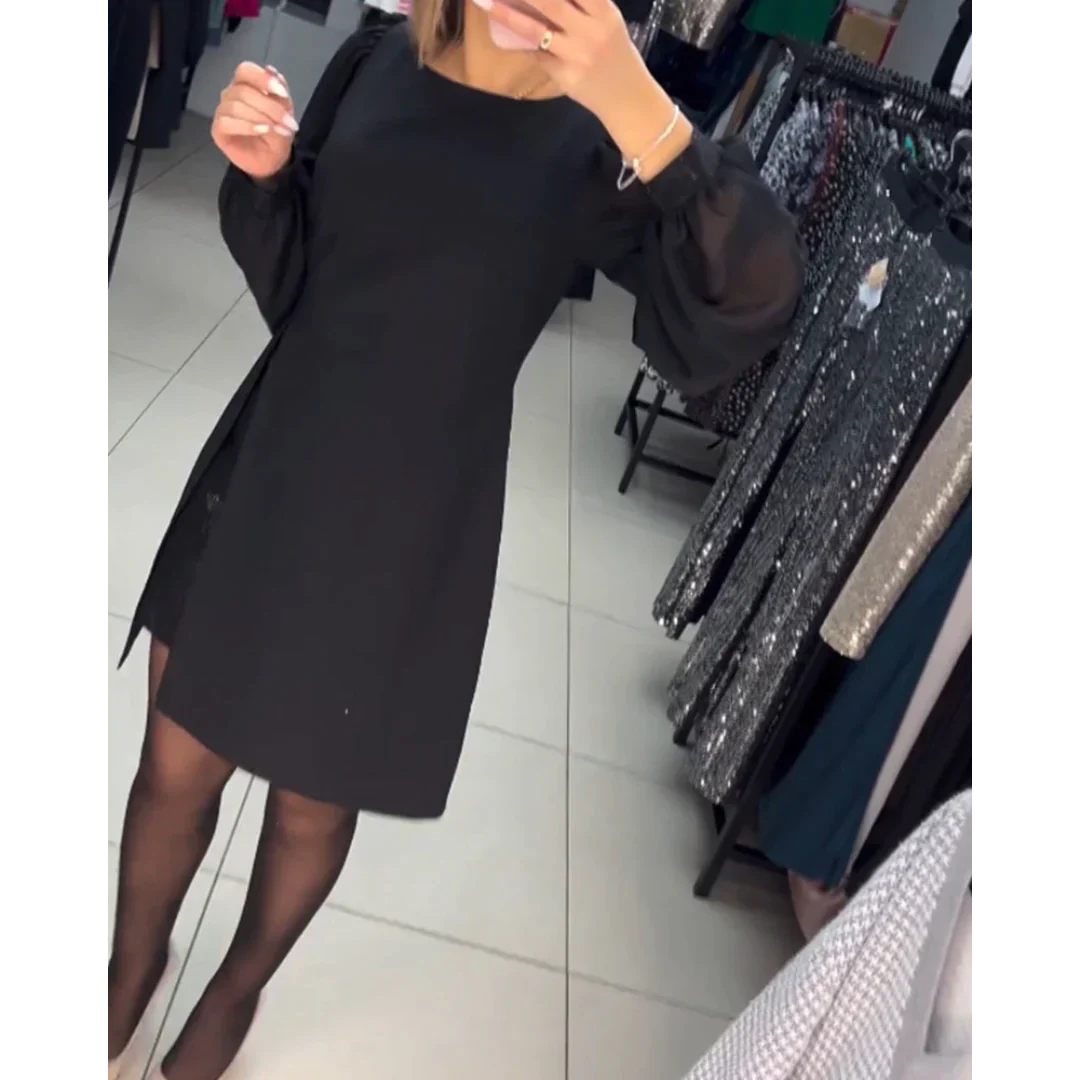 Lillymoda | Millie - Elegantes Langärmeliges Kleid für Frauen
