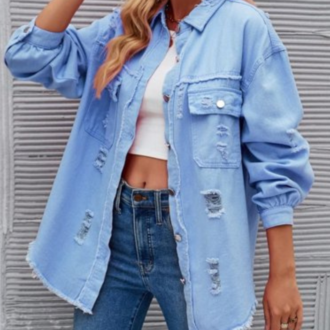 Sofie Jacke | Lässige Eleganz Langarm-Denimjacke für Damen