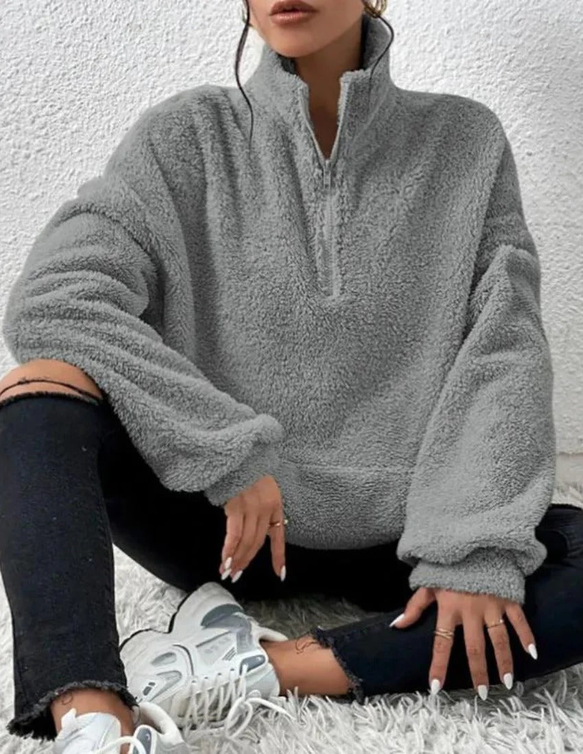 Hilari - Flauschiger Fleece-Pullover