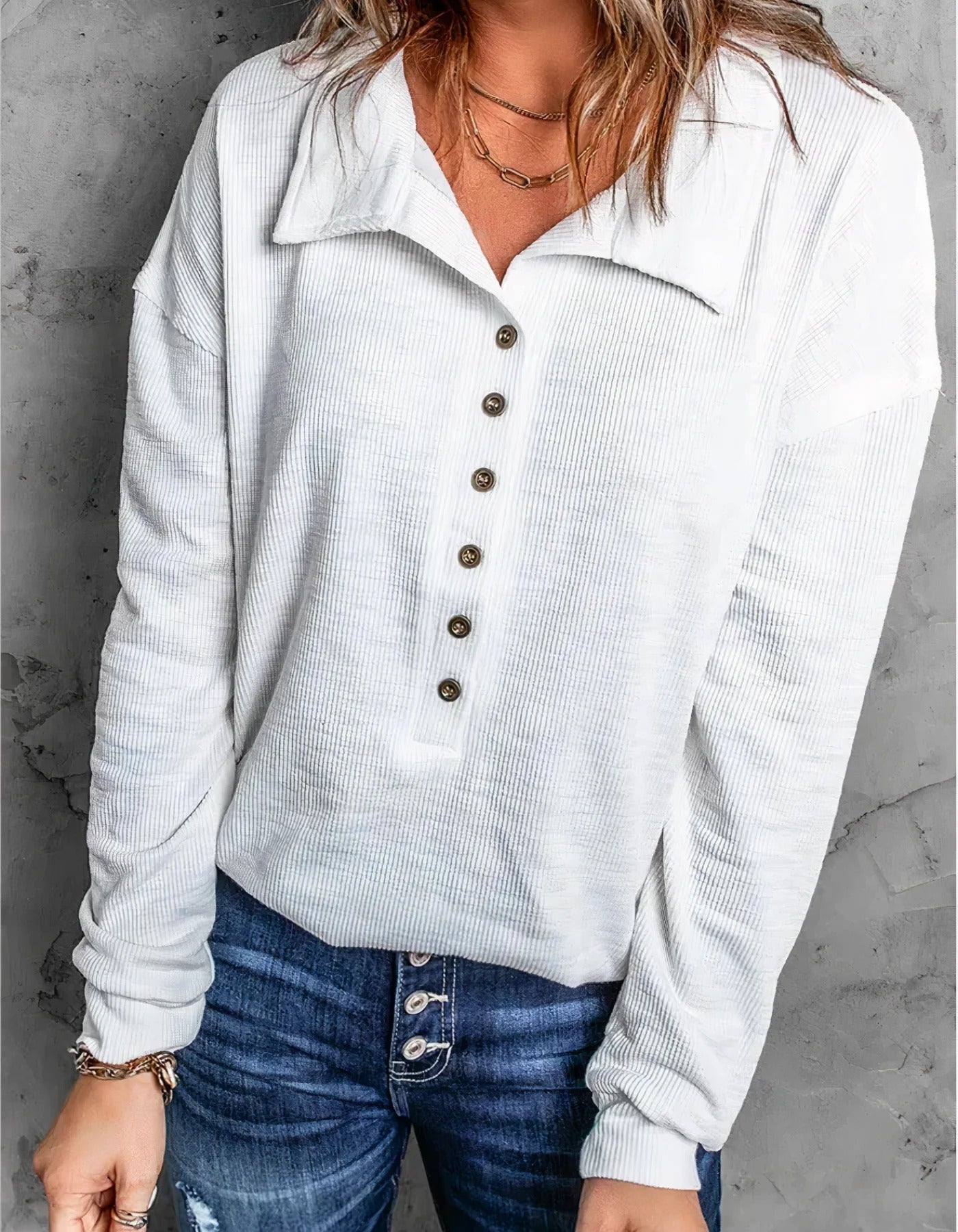 Sevil - Langarmeliges Poloshirt fur Damen