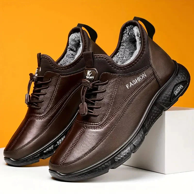 Aaron Winterschuhe | Plüschgefütterte Wanderschuhe für Männer