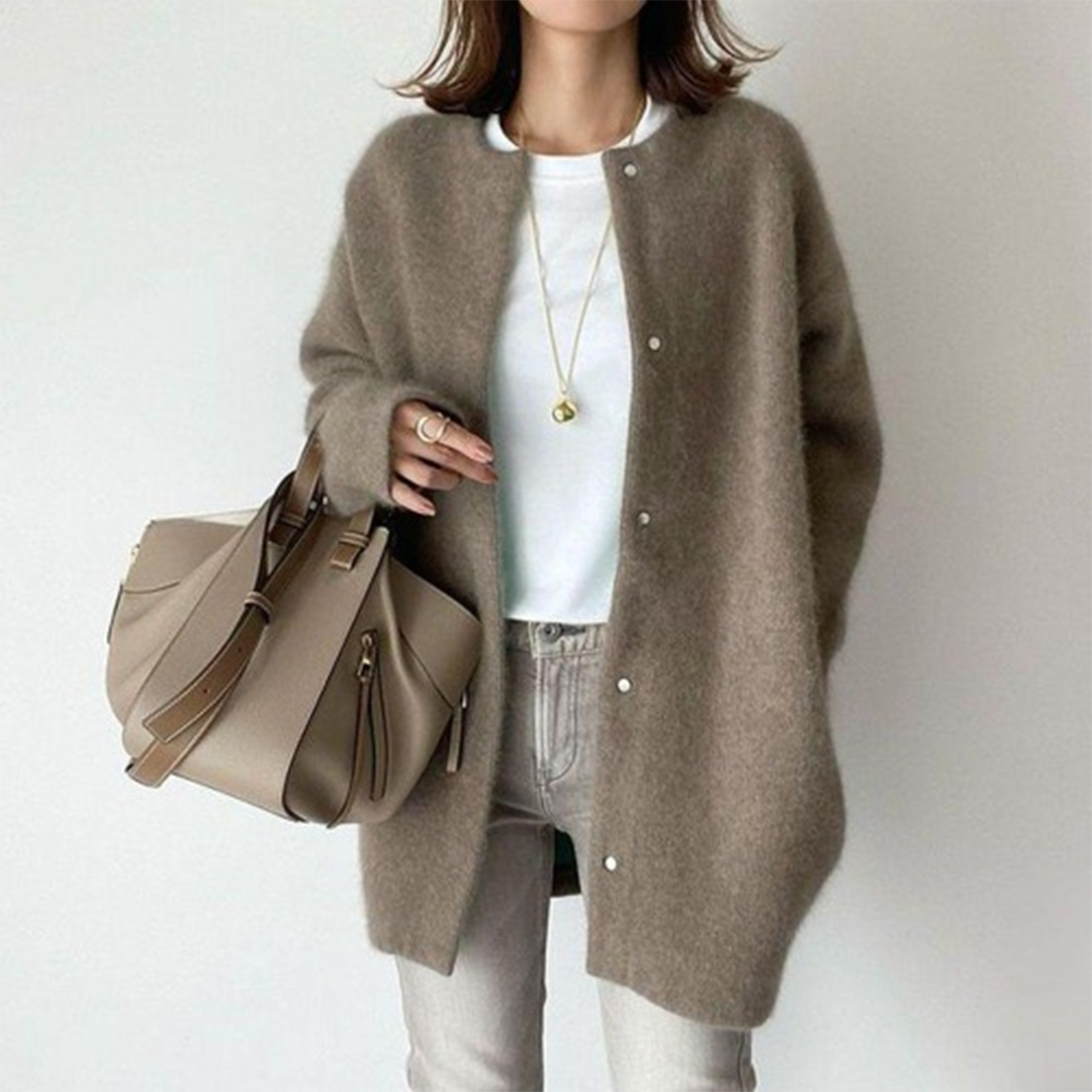 Anesa - Hochwertiger Designerwollmantel