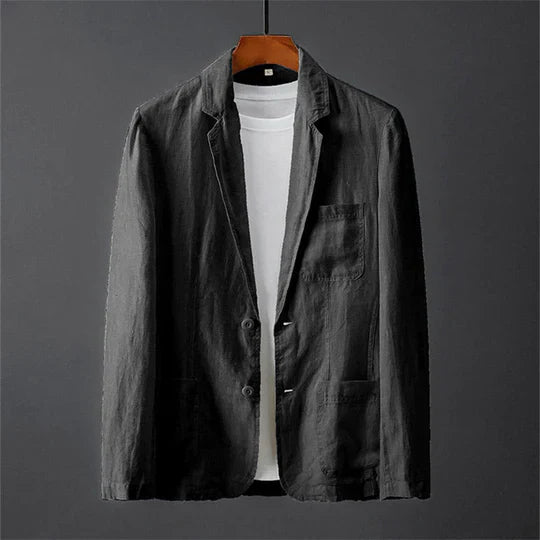 Ramel - Herren Blazer Leinen Sommer