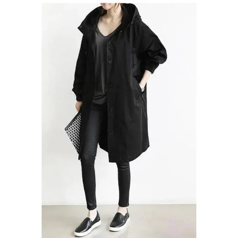 Lillymoda | Emma - Stehkragen Trendmantel mit Knöpfen