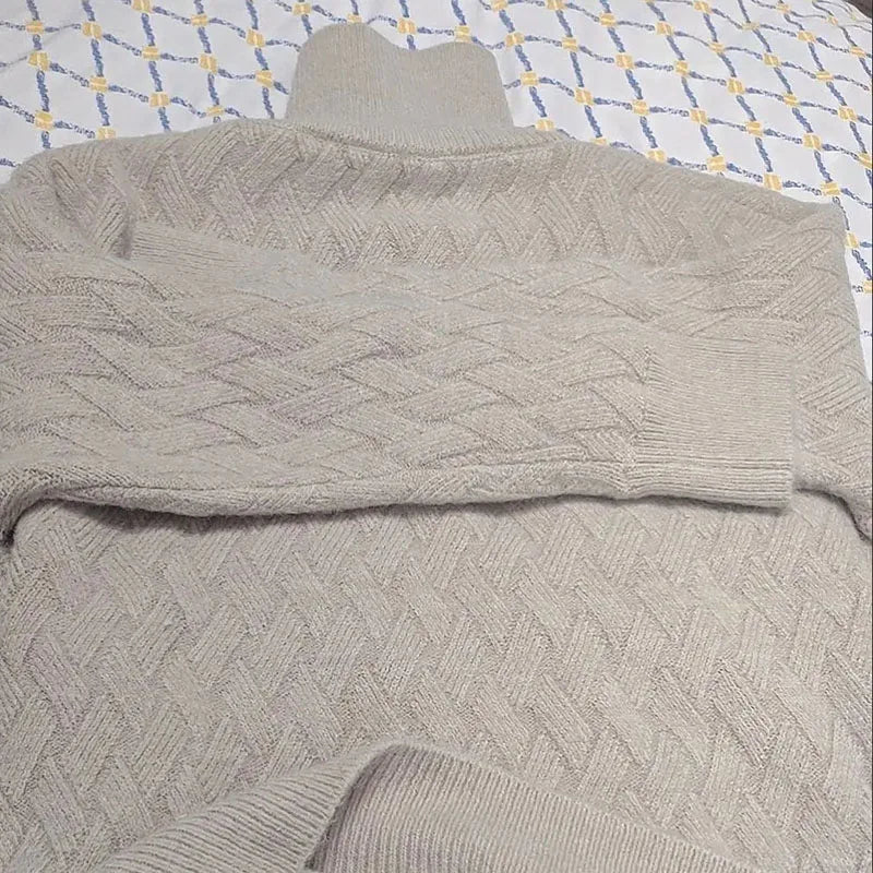 Lillymoda | Jessica - Stylischer Rollkragenpullover mit Strickmuster