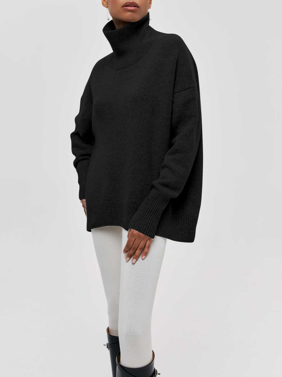 Cloudless Sky Rollkragenpullover - Oversize Damen-Strickmode - Maria