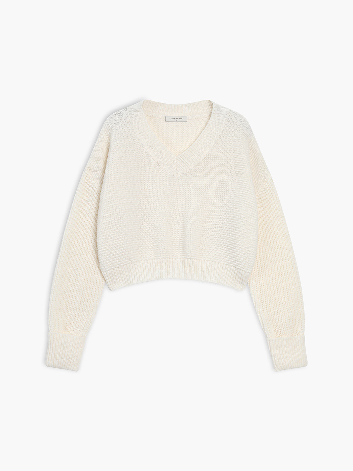 Minimalistischer V-Ausschnitt Pullover