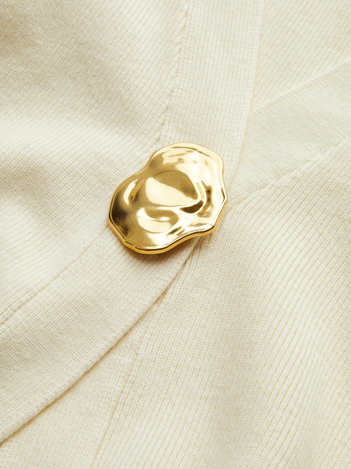 Goldener Knopf Schlichtes Cardigan