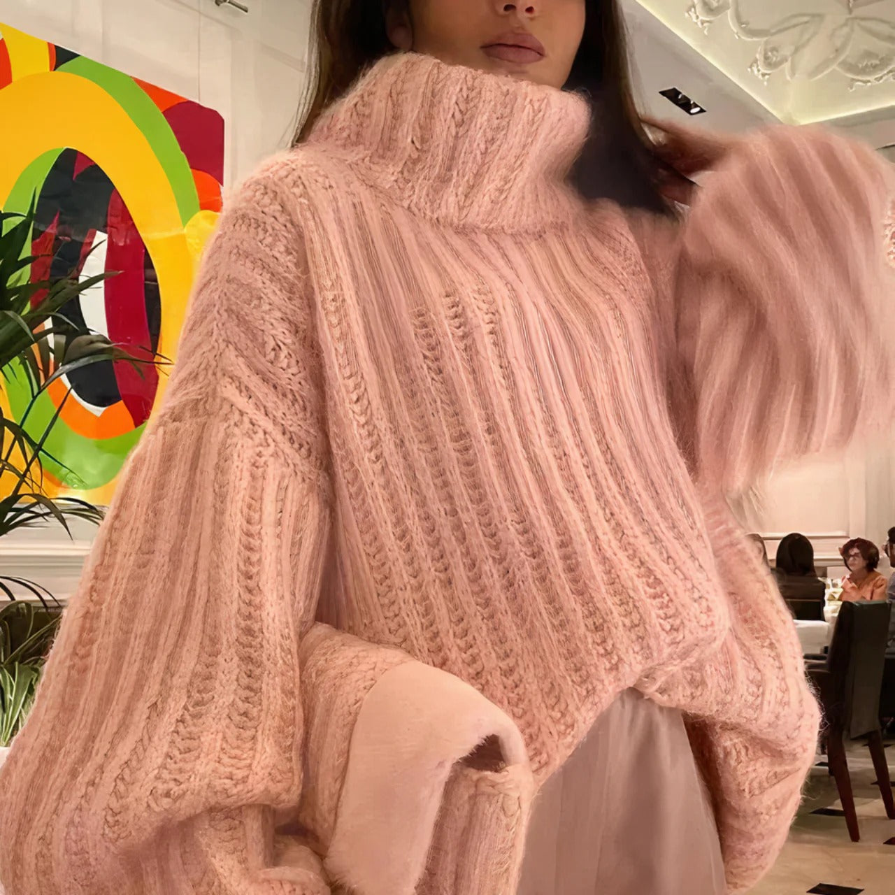 Carel - Flauschiger Strickpullover