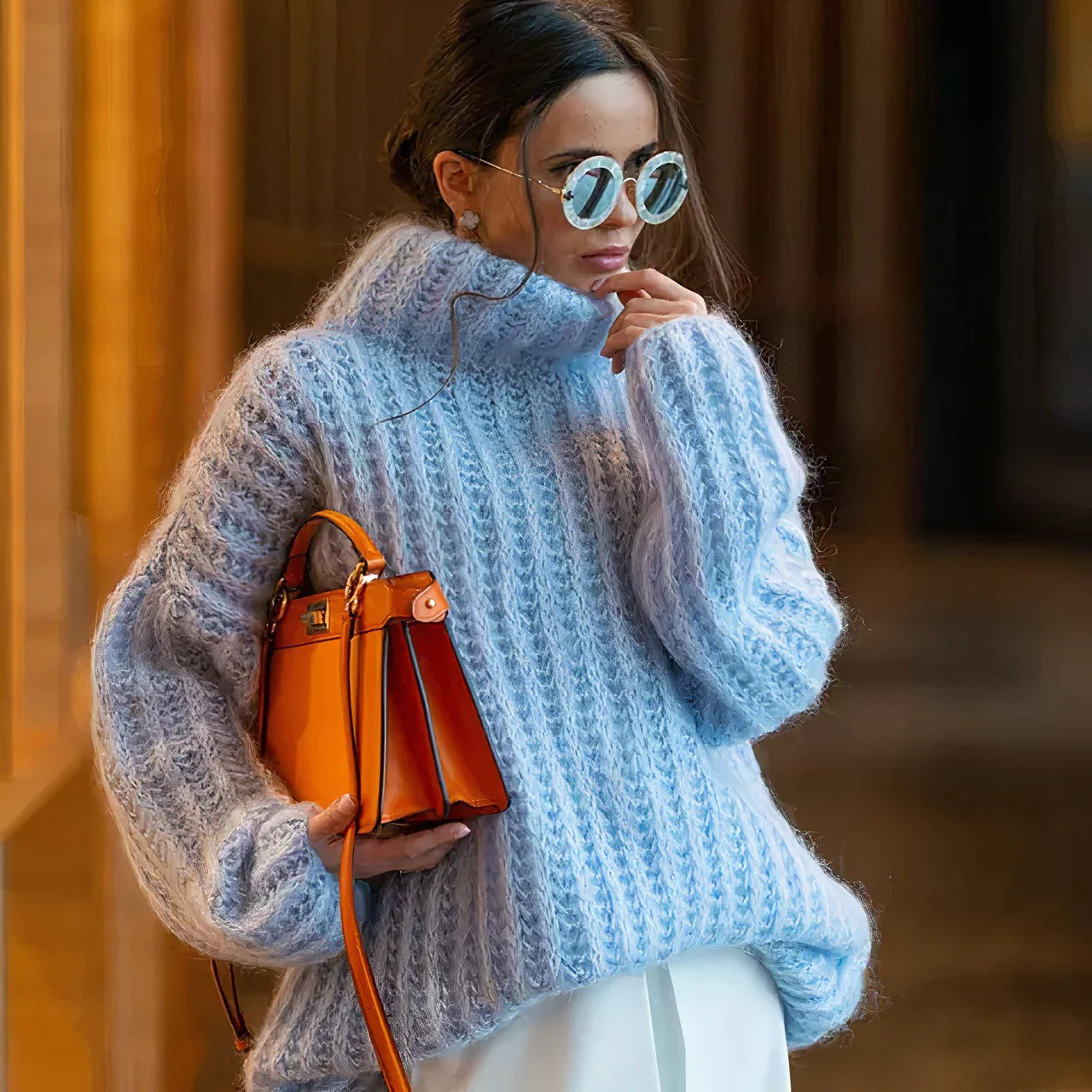 Carel - Flauschiger Strickpullover