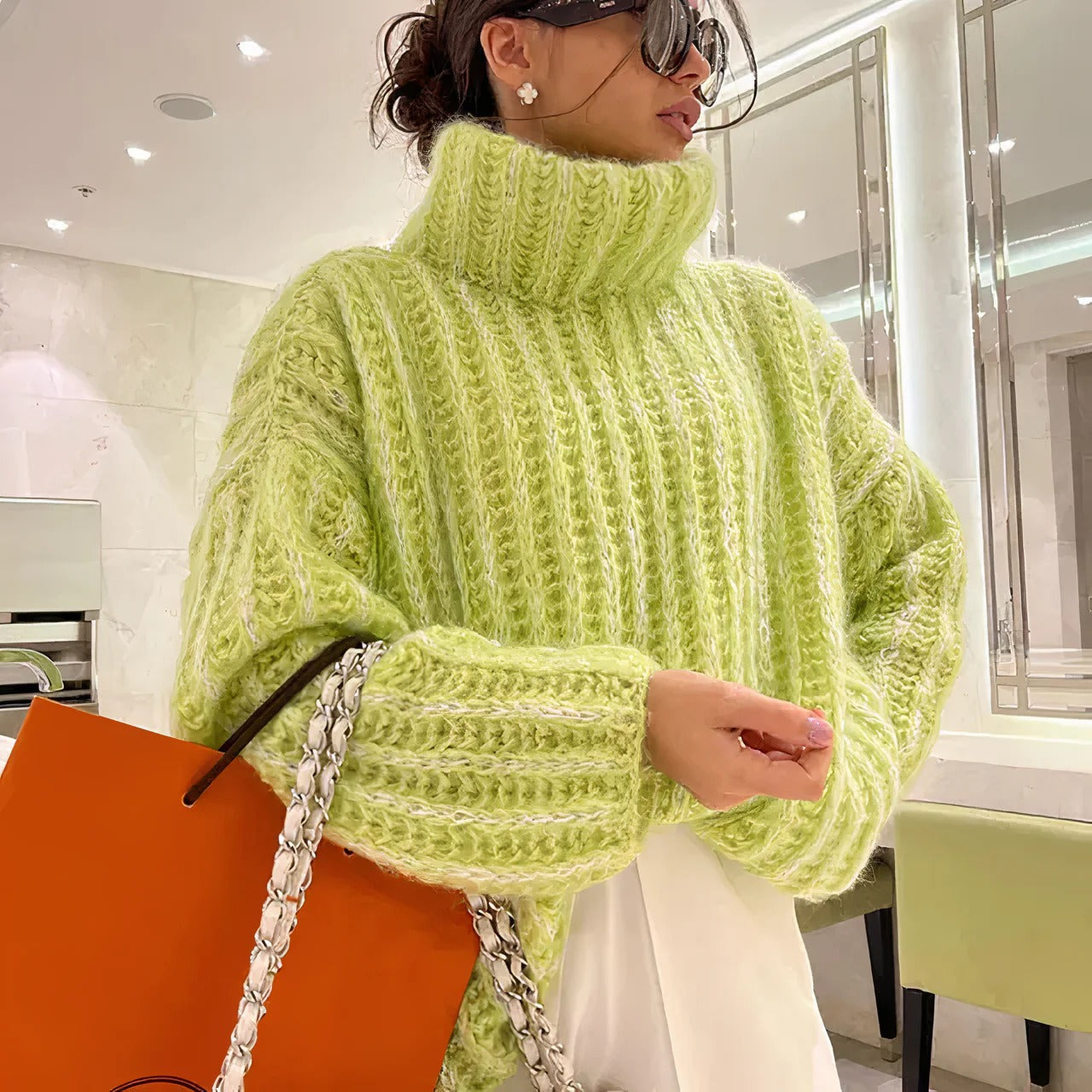 Carel - Flauschiger Strickpullover