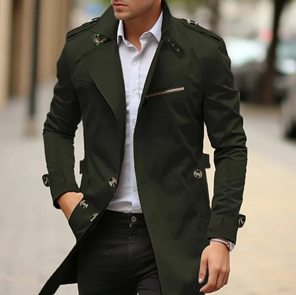 NELIO - Stilvoller Frühlings-Trenchcoat für Herren