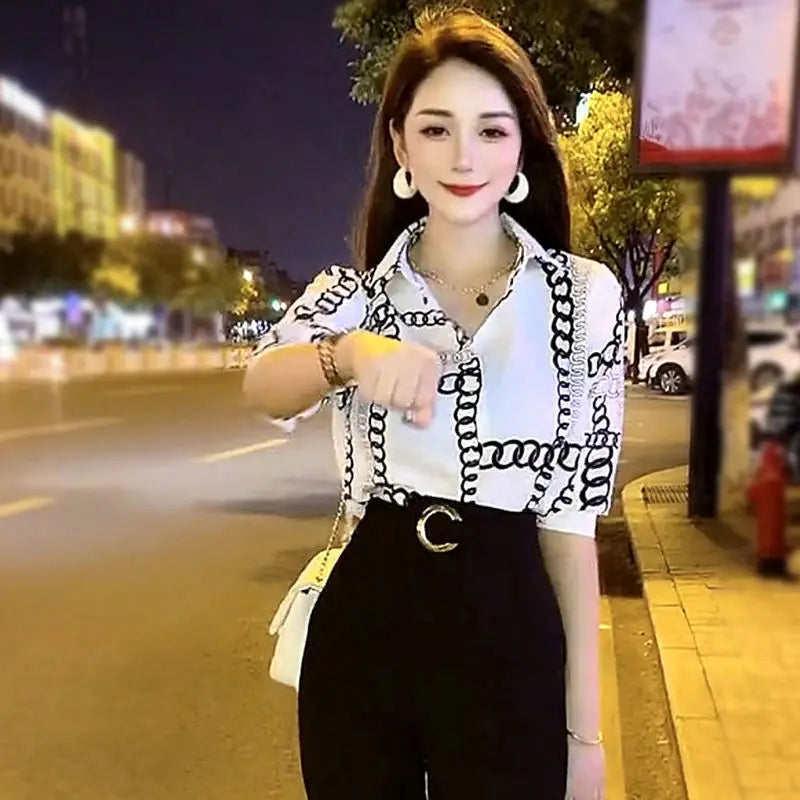 Kira - Koreanisches Top-Satin-Langarmshirt