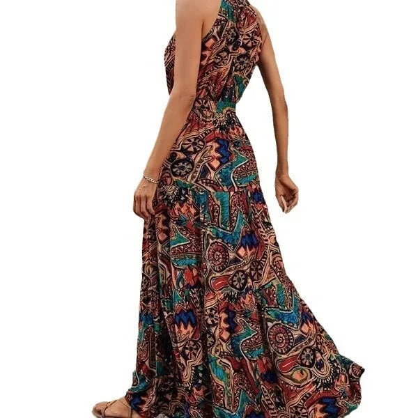 Lillymoda | Addilyn - Retro Maxikleid mit Halterneck