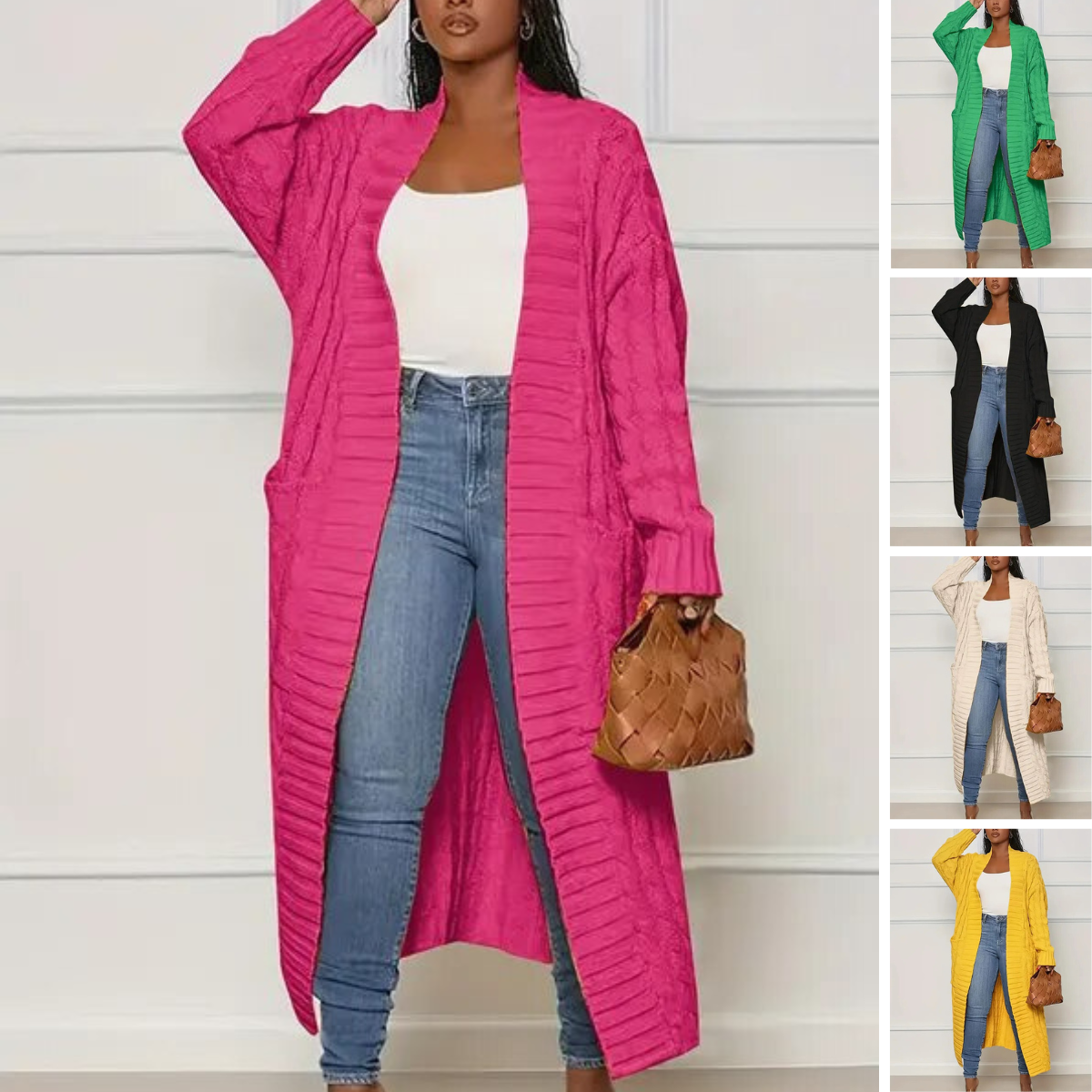 Lillymoda | Alice - Knitted Maxi Cardigan