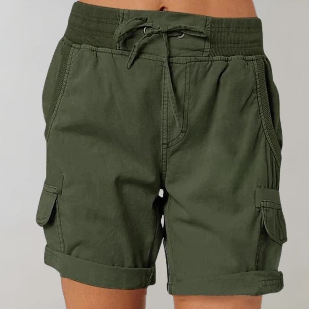 Wiebke - Hochtaillierte Shorts für Frauen