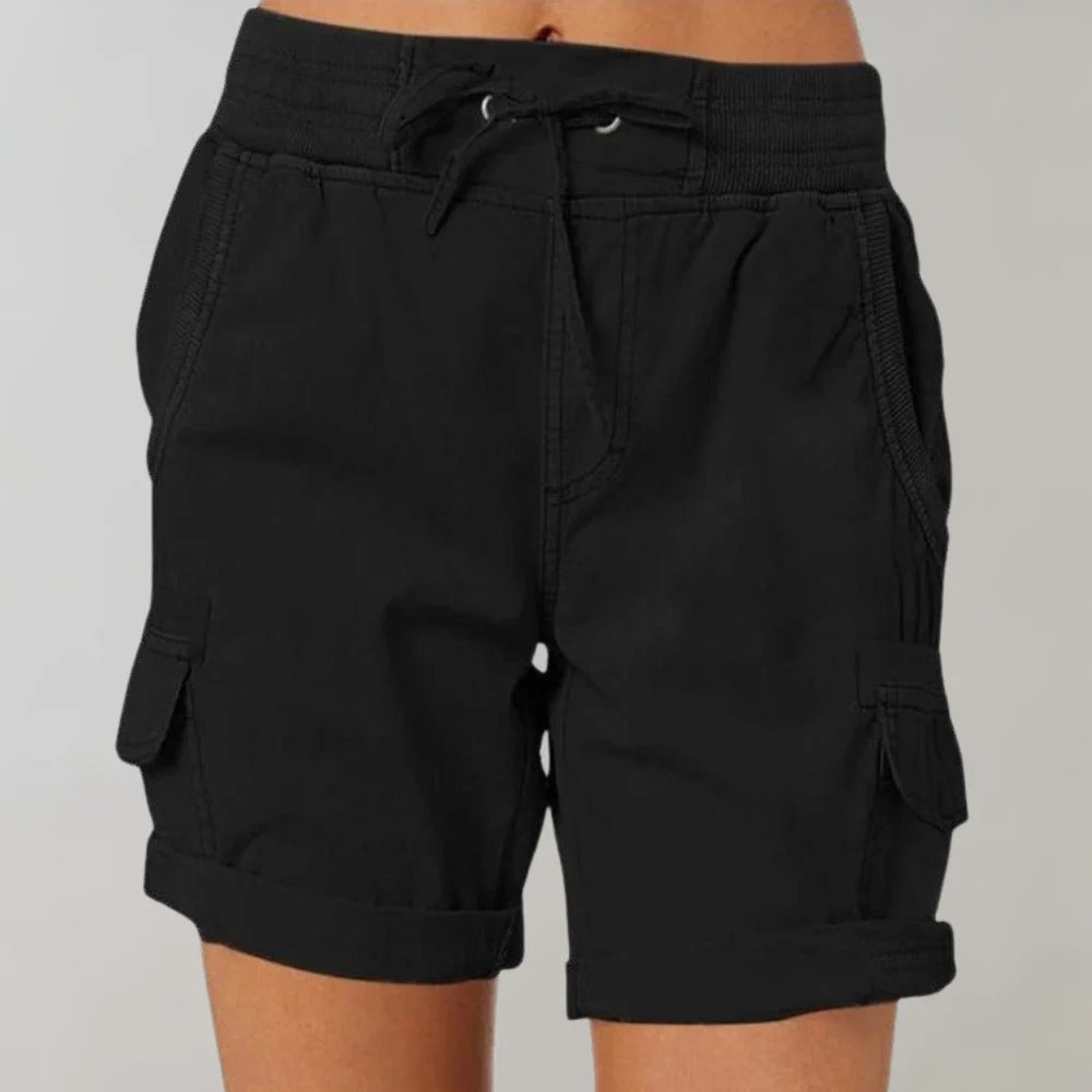 Wiebke - Hochtaillierte Shorts für Frauen