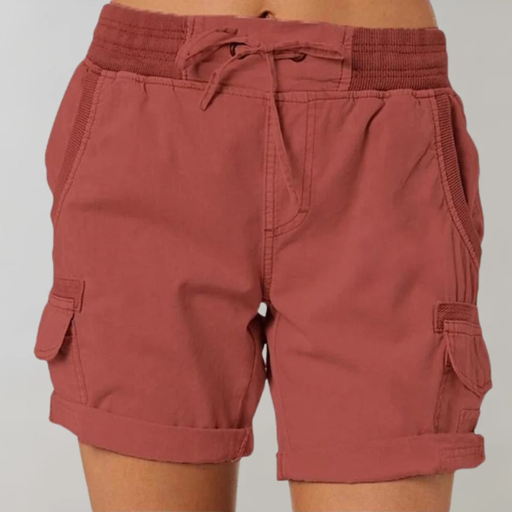 Wiebke - Hochtaillierte Shorts für Frauen
