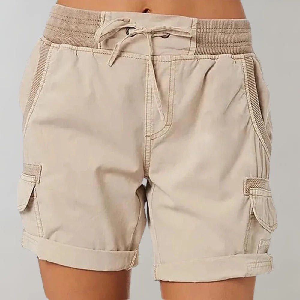 Wiebke - Hochtaillierte Shorts für Frauen