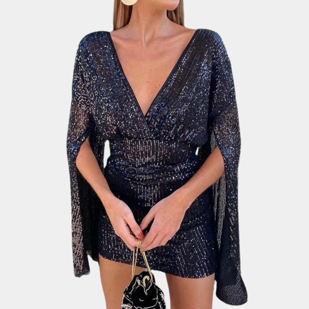 Lillymoda | Danna - Glitzerndes Rückenfreies Partykleid