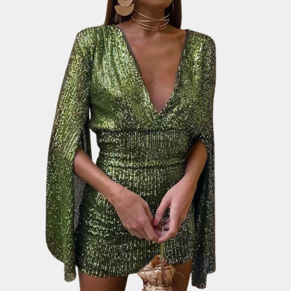 Lillymoda | Danna - Glitzerndes Rückenfreies Partykleid