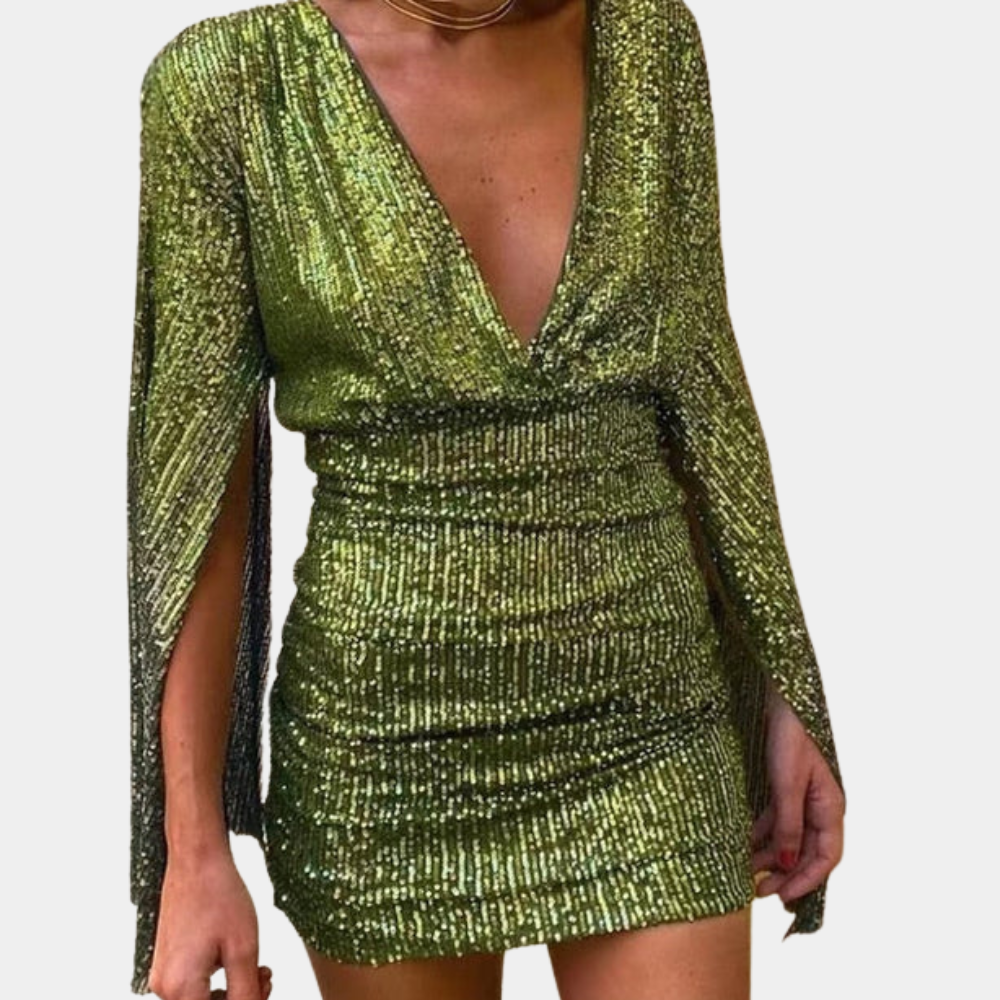 Lillymoda | Danna - Glitzerndes Rückenfreies Partykleid