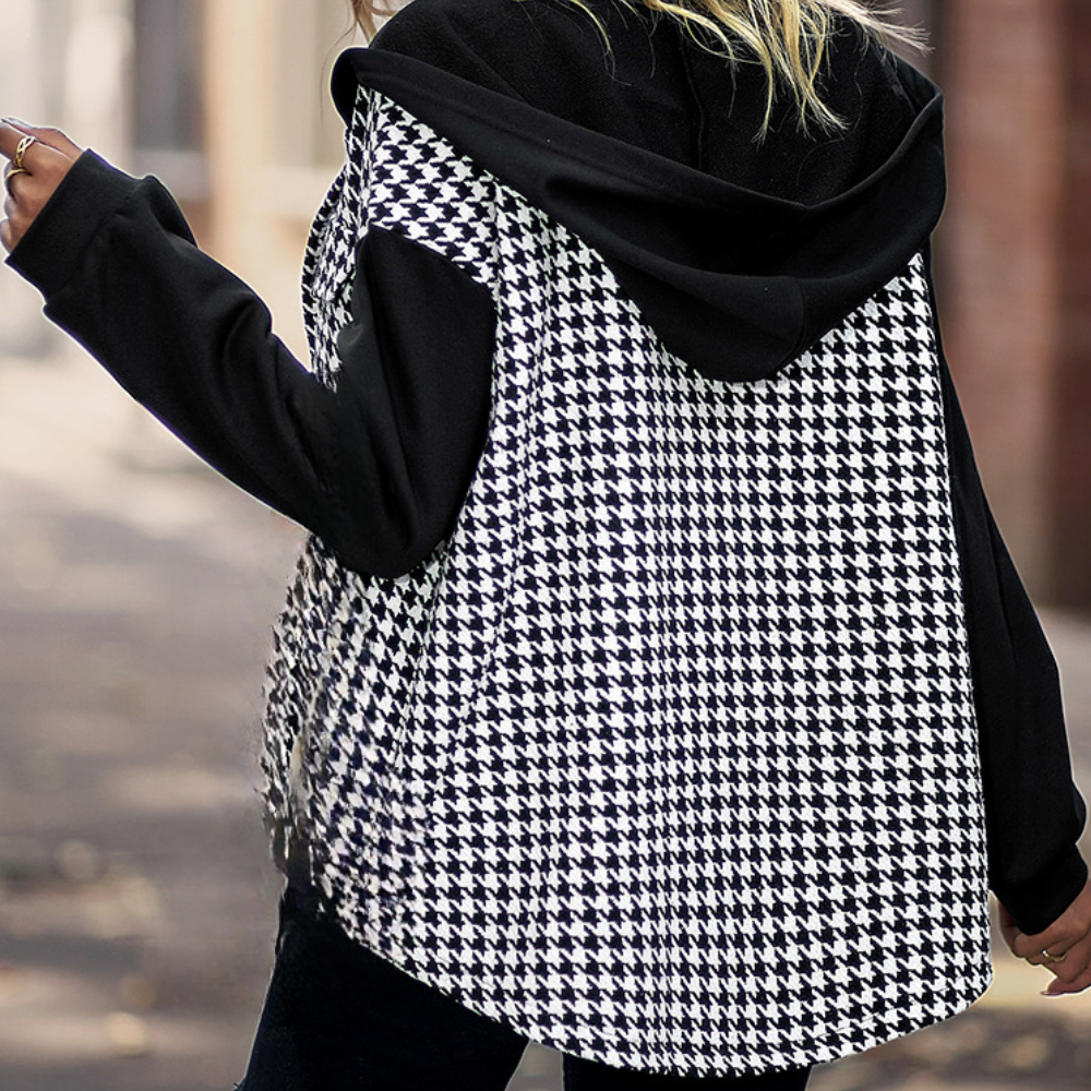Lillymoda | Emelia - trendige geknöpfte karierte Jacke