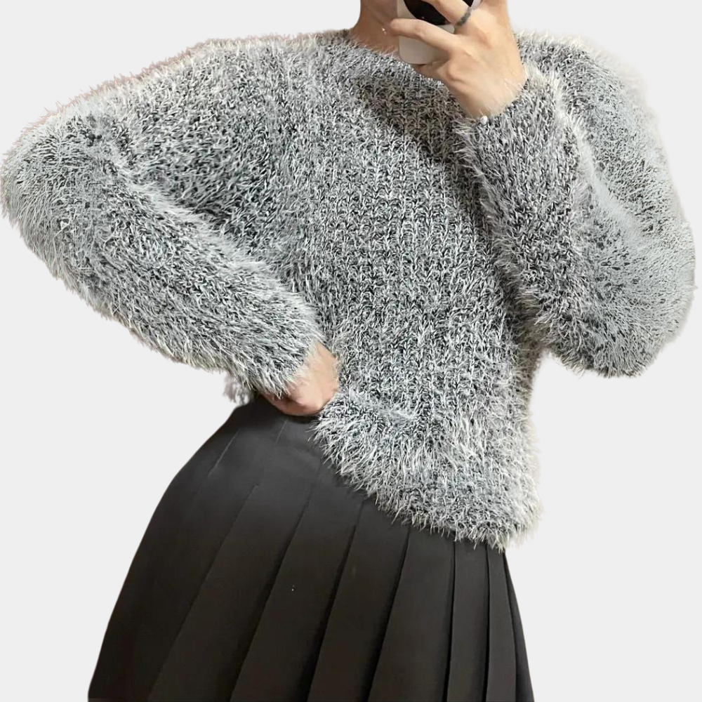 Lillymoda | Elisa - Stylischer Plüsch Wintersweater