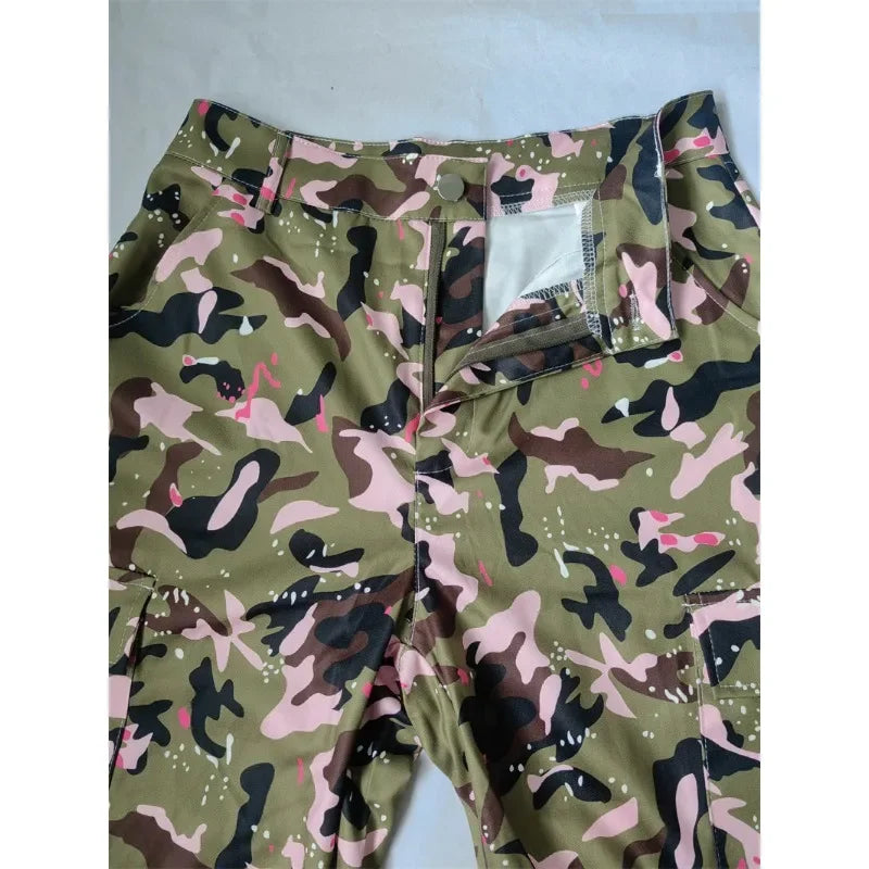 Rita - Camouflage Cargo-Hose mit Taschen