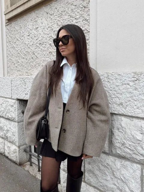 Lillymoda | Felicity - Lässige Lockere Kapuzenjacke