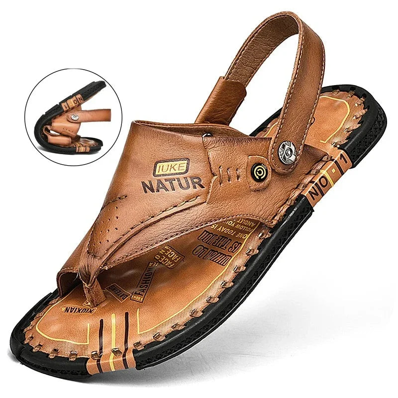 Paxson - Sommerliche Ledersandalen für Herren