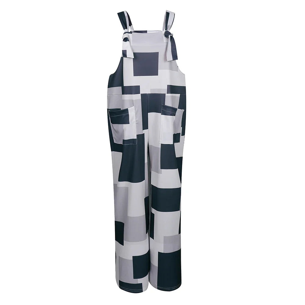 Vinita - Lässiger Jumpsuit mit Taschen und Karomuster
