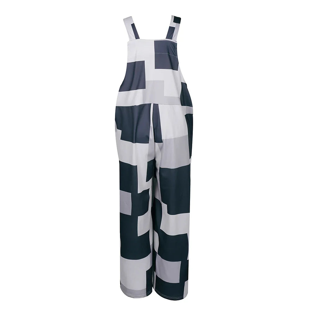 Vinita - Lässiger Jumpsuit mit Taschen und Karomuster