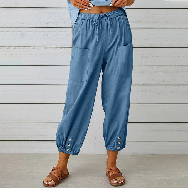Yessenia - Bequeme Leinenhose