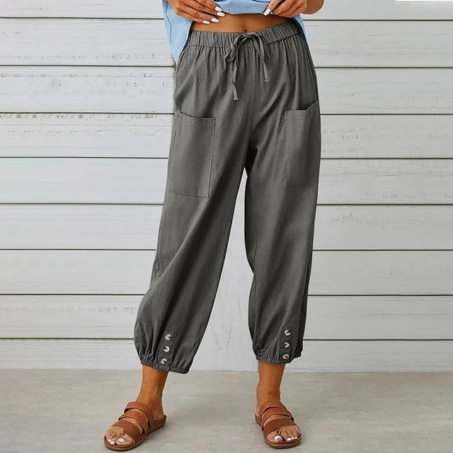 Yessenia - Bequeme Leinenhose