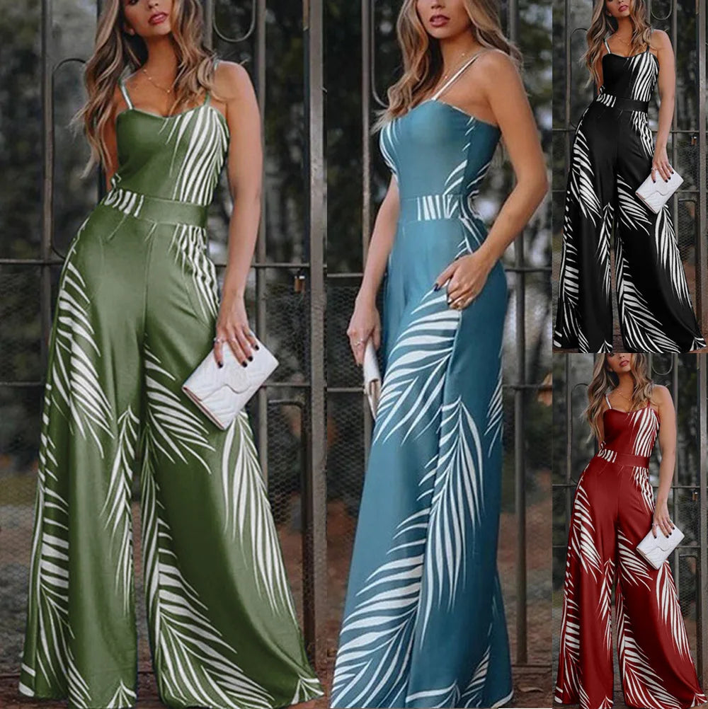 Maribel - Lässiger Langer Jumpsuit mit Trägern