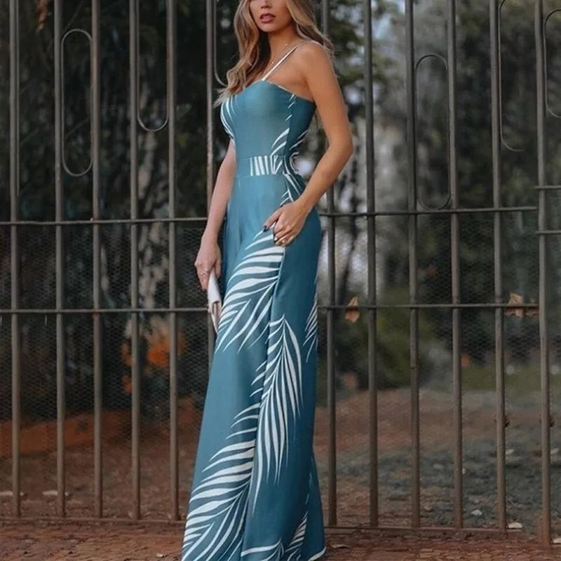 Maribel - Lässiger Langer Jumpsuit mit Trägern