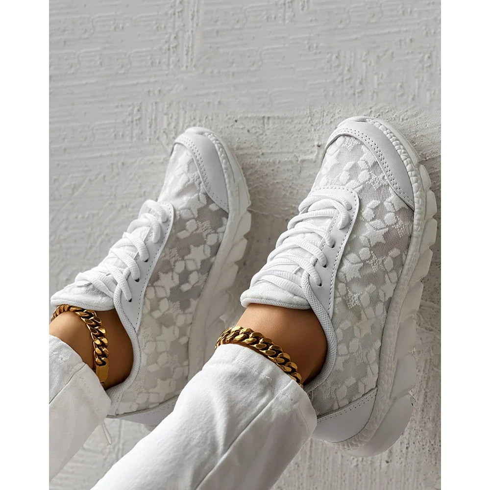 Lillymoda | Jennifer - Bequeme Orthopädische Schnürschuhe