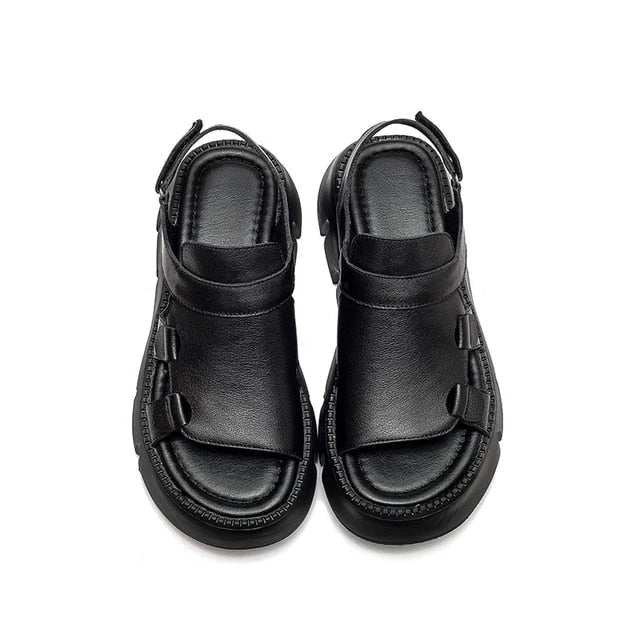 Feliciaelle - Handgemachte Echte Leder Sandalen