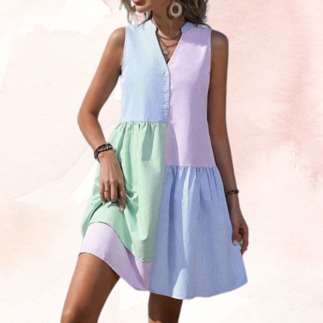 Lillymoda | Briana - lässiges Sommerkleid in Pastellfarben