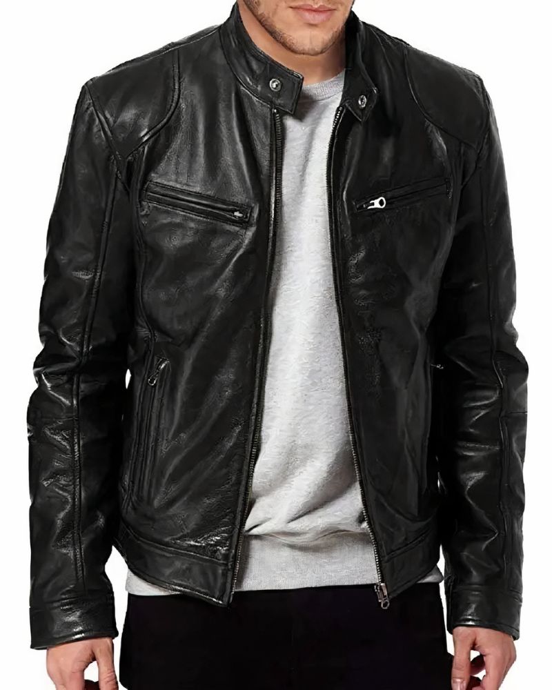 Motorradjacke aus Leder für Männer - Erwan