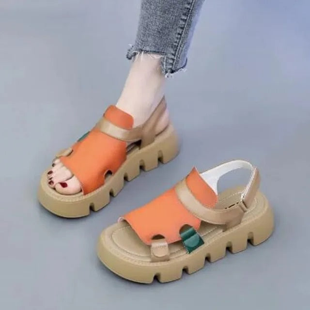 Rhianna - Echtleder Römersandalen