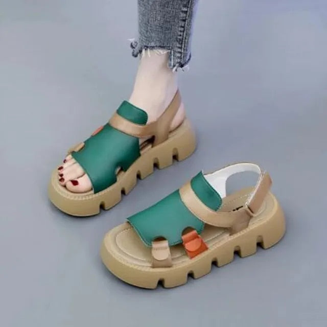 Rhianna - Echtleder Römersandalen