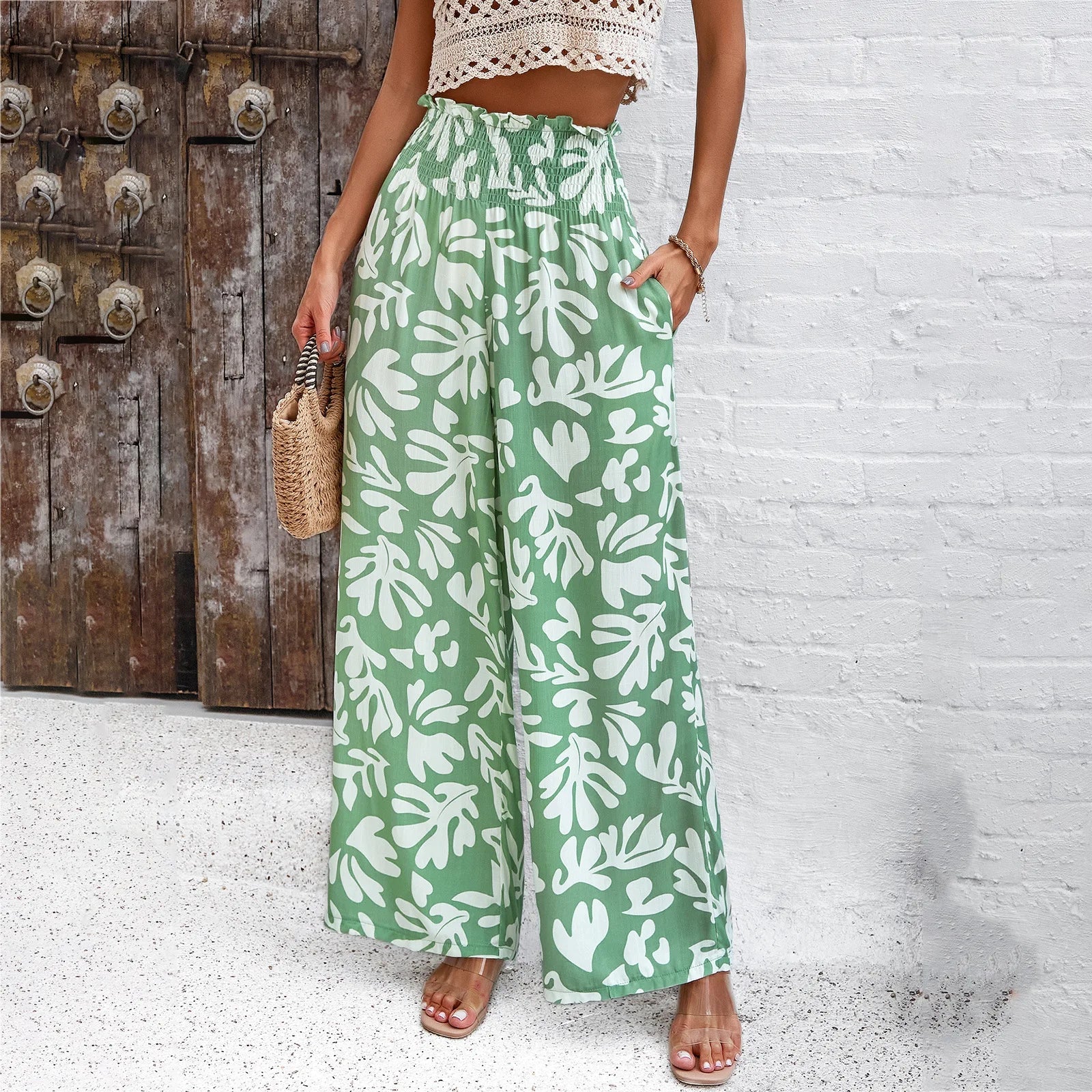 Dianalyn - Hose mit weitem Bein und Druckmuster