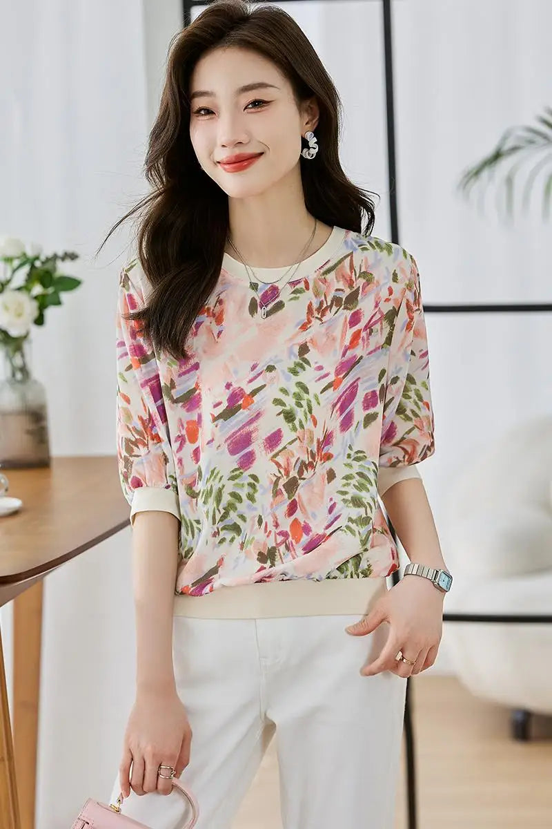 Zanobia - Elegante und bequeme Damen Kurzarm T-Shirts Fashion